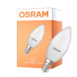 Osram Classic LED E14 Kerze Matt 7.5W 806lm - 827 Extra Warmweiß | Ersatz Für 60W