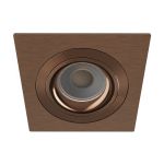 Noxion Einbau Spot Boxi MR16 Schwenkbar Textur & Glänzend Gold | Ausschnitt 80mm - IP20 - Inkl. GU10 Sockel