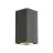 SLV Big Theo Up/Down Wandleuchte Aluminium Anthrazit | IP44 - Außenbeleuchtung - Geeignet für 2x GU10 Max. 75W - Dimmbar