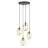 Emibig Pendelleuchte Astral Stahl Schwarz | Geeignet für 4x E14 - Max 10W