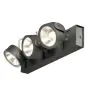 SLV Kalu Triple Wand und Deckenleuchte Aluminium Schwarz 47W 3400lm - 830 Warmweiß | Dimmbar 